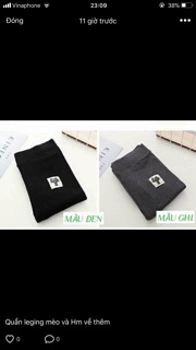 Quần legging mèo