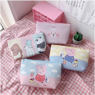 Túi Mỹ Phẩm / Bóp Viết We Bare Bear -  Peppa Pig