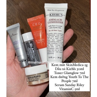 Set 5 món dưỡng da nhiều hãng (Caudalie, Fresh, GlamGlow, Korres…)