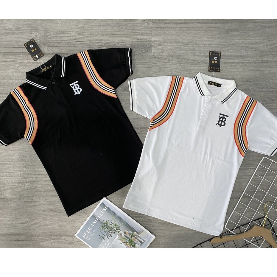 Áo thun nam chữ in nổi tay ngắn dập vân cổ bẻ áo polo nam đẹp | BigBuy360 - bigbuy360.vn