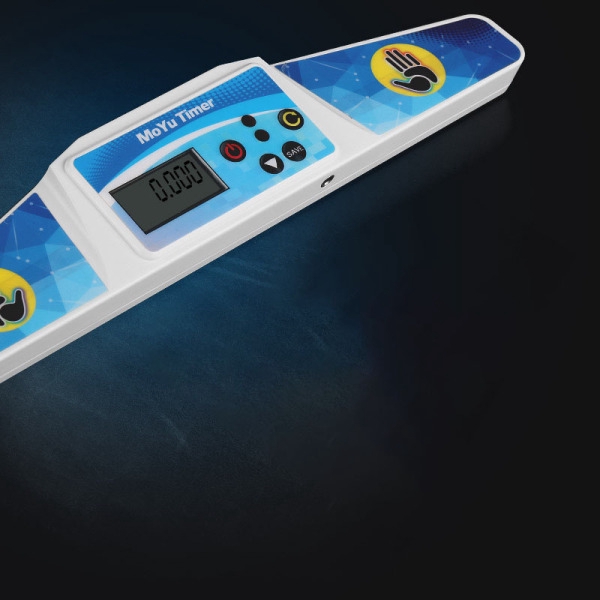 Đồng hồ đếm giờ hình lập phương tiện màu trắng