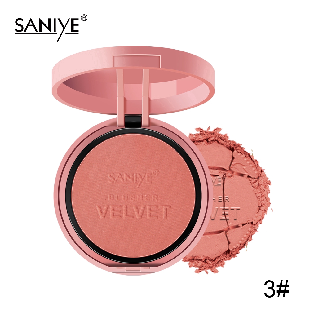 Hộp Phấn Má Hồng Saniye 4 Màu Kèm Cọ Trang Điểm Tiện Dụng E0145 | BigBuy360 - bigbuy360.vn