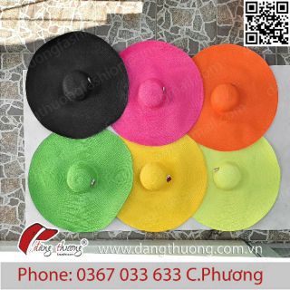 Mũ nón rộng vành siêu to khổng lồ nhiều màu sắc - HÀNG CÓ SẴN