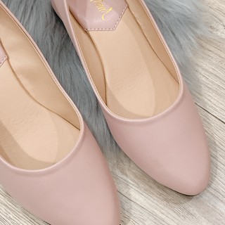 Giày gót vuông cao 3 phân trơn màu G2 - (về hàng size 40, 41, 42)