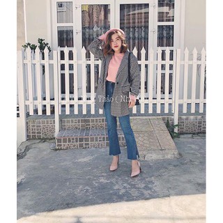 quần jean loe xẻ gấu