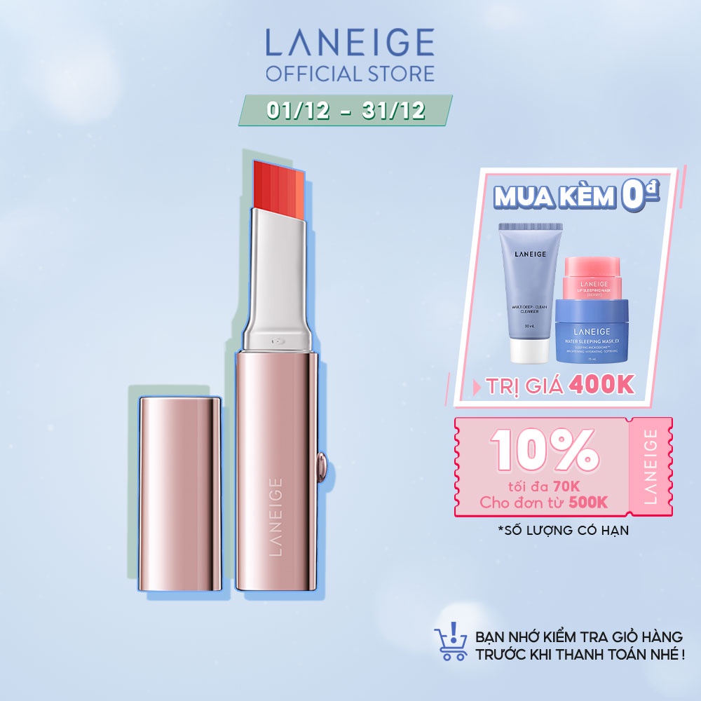 Son thỏi 6 màu chuyển sắc thời thượng-Phiên bản lì mịn Laneige Layering Lip Bar-Matte 1.9g