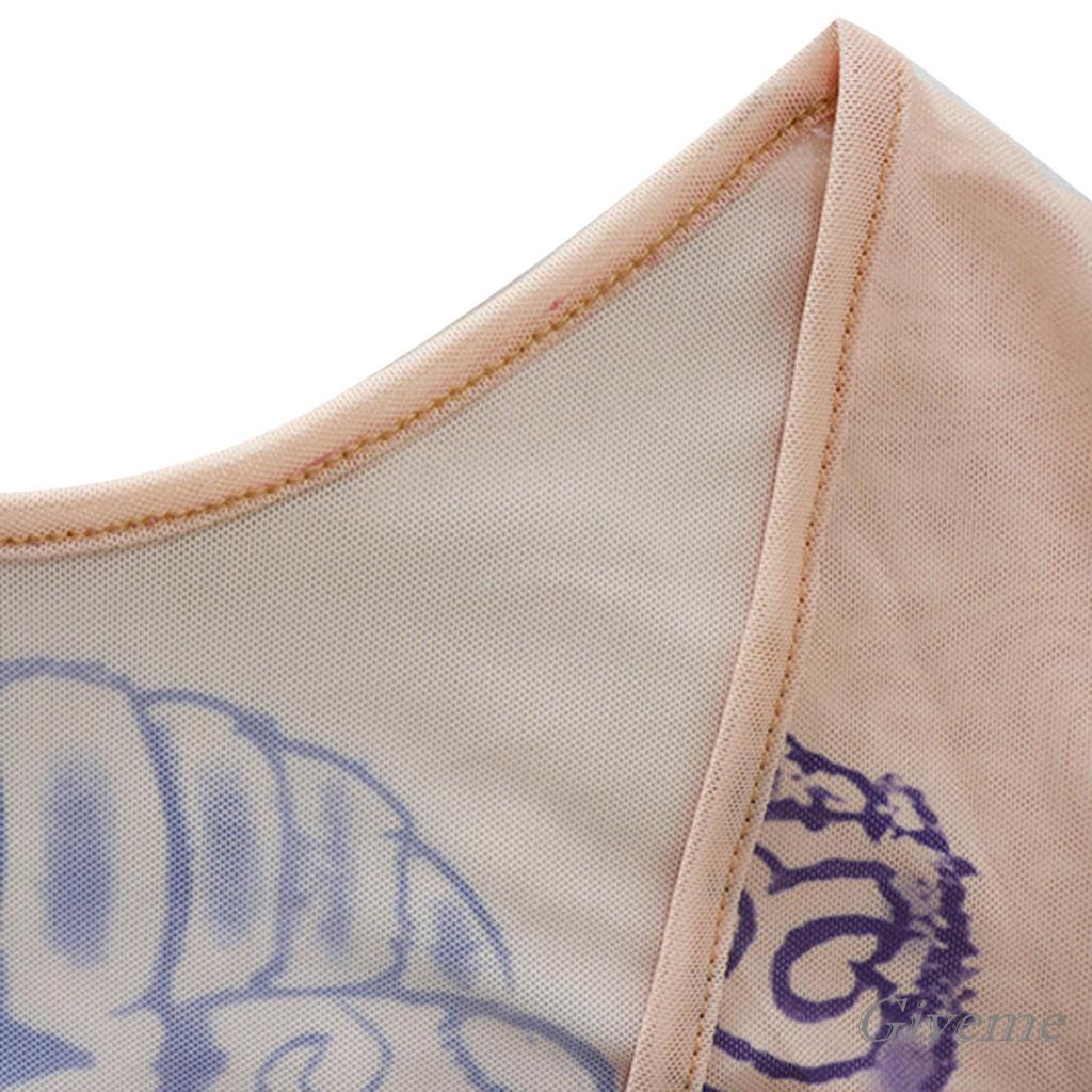 Đầm Dự Tiệc Tay Dài Cổ Thuyền Phối Lưới Xuyên Thấu In Họa Tiết Hoa Thời Trang Quyến Rũ Cho Nữ