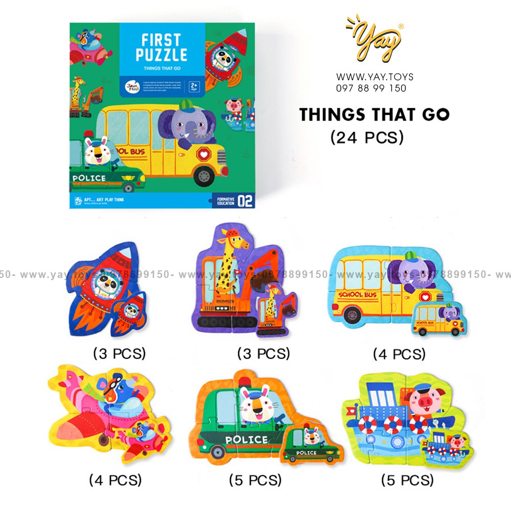 Xếp Hình Puzzle Cho bé từ 2 tuổi - TOI