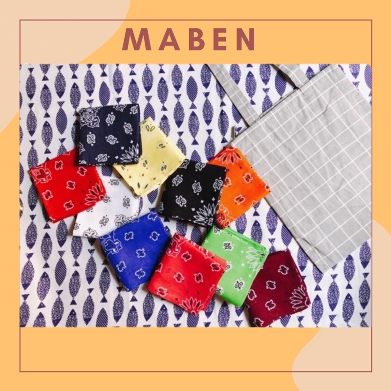 Khăn bandana nhiều màu (14 màu) - Maben
