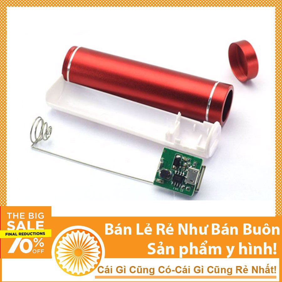 ◘❍Box Sạc Dự Phòng 1 Cell Vỏ Nhôm (Không Pin)