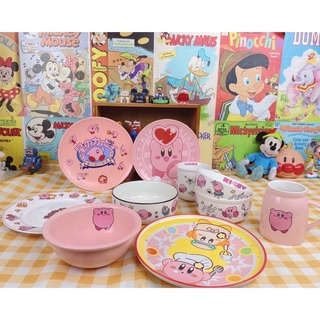 [SẴN TÔ , LY ]Bộ đồ ăn gốm sứ in hình Kirby đáng yêu dễ thương