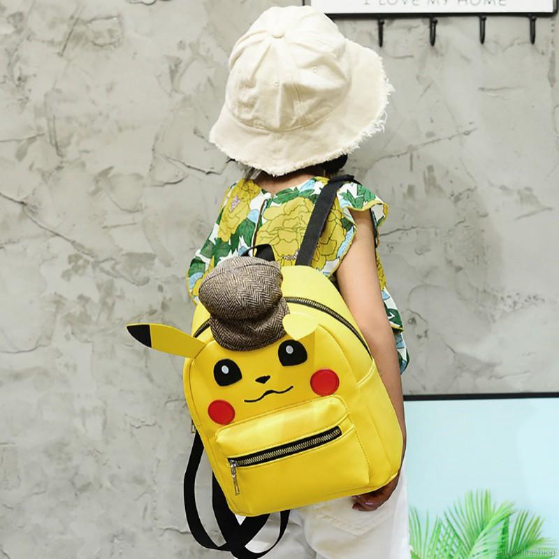 Ba Lô In Hình Pikachu Hoạt Hình Cho Bé