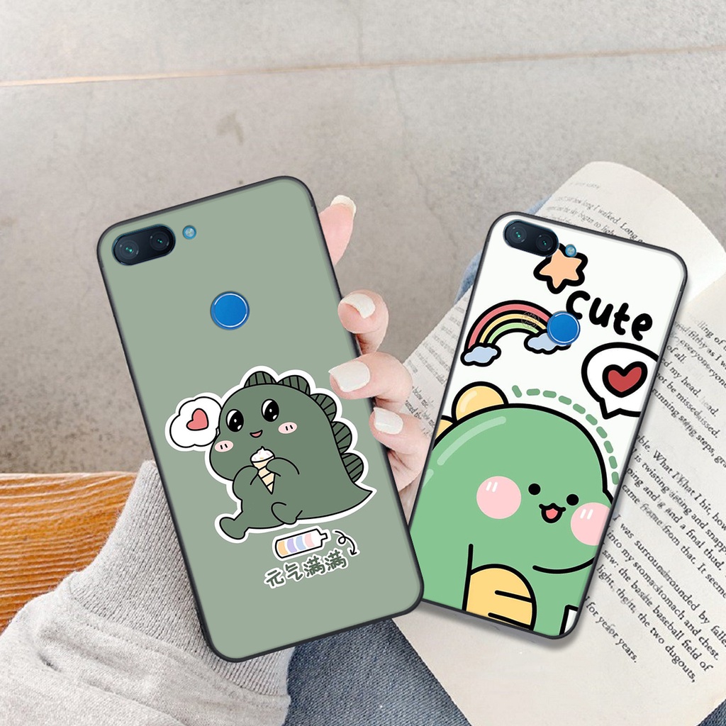 Ốp lưng Xiaomi Mi 8 Lite in hình khủng long cute