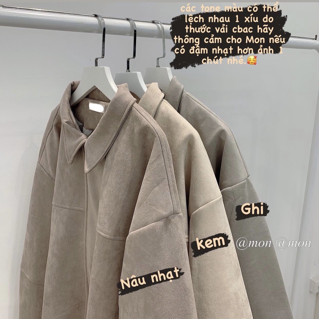 210704 Áo bomber da lộn, áo khoác da lộn nữ , áo khoác bomber thời trang ulzzang, freesize | BigBuy360 - bigbuy360.vn