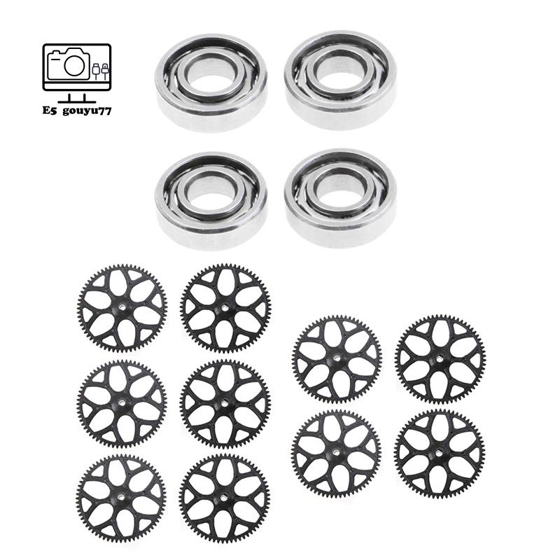 Set 4 Vòng Bi 10 Bánh Răng Cho Máy Bay Điều Khiển Từ Xa WLtoys V911S V977 V988 V930 V966 XK K110