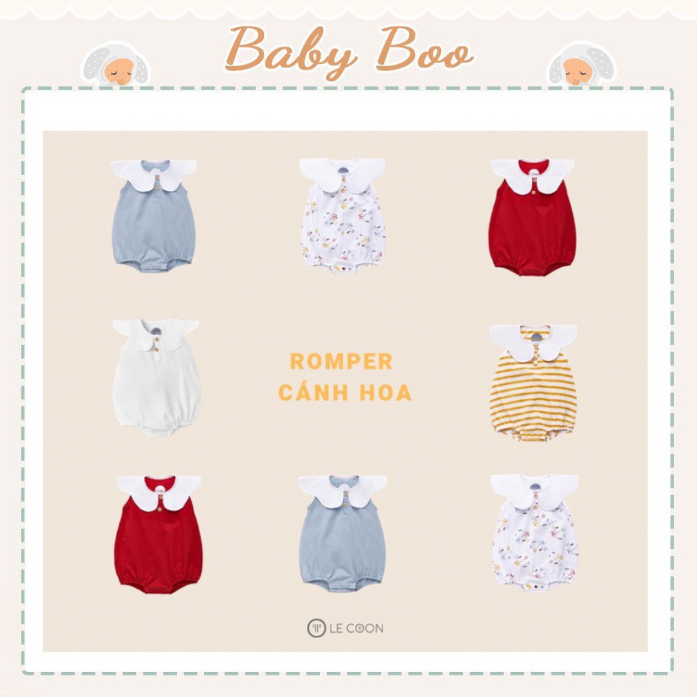 LE COON | Bộ Romper Cánh Hoa  3 tháng-2 tuổi [ babyboo]