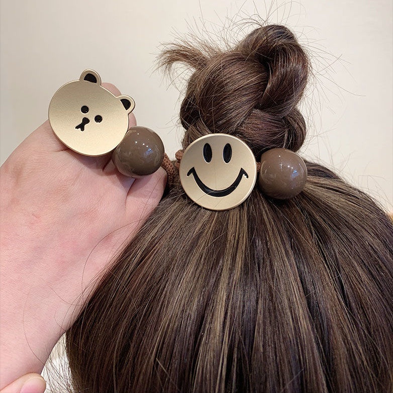 Dây Buộc Tóc Cao Su Co Giãn Tốt Thiết Kế Đơn Giản Dễ Thương Cho Nữ 2021