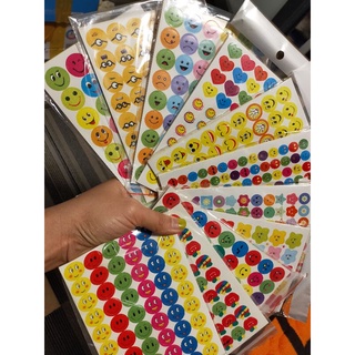 Sticker hình mặt cười (1 túi 10 tờ giống nhau)