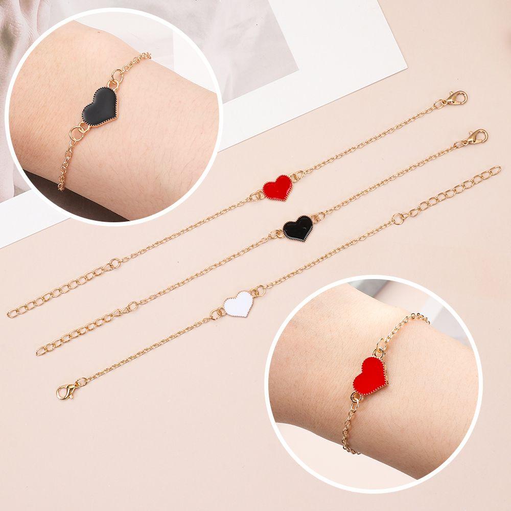 LEILY Vòng Tay Mặt Trái Tim Đơn Giản Thời Trang