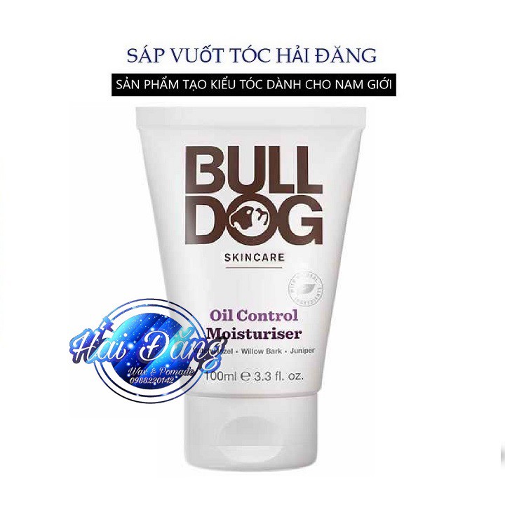 [ Chính Hãng UK ] Kem Dưỡng Ẩm Cho Da Dầu Bulldog Oil Control Moisturiser 100ml - Dành Cho Nam