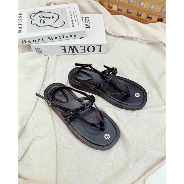 Sandal đế xuồng 2 phân MAILIAA quai kẹp dây ngang rếp