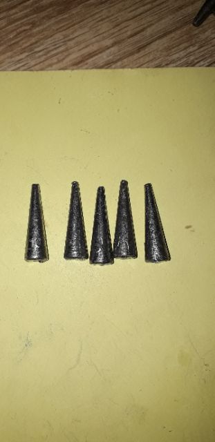 Sét 5 viên chì nhọn xuyên tâm loại 10 gam