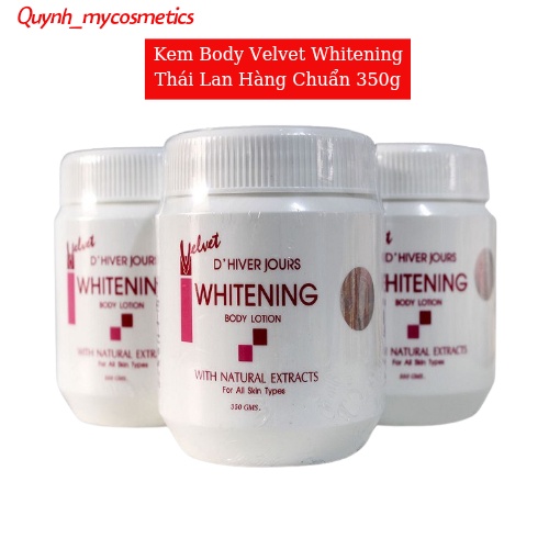 Kem Dưỡng Trắng Da Body Whitening Lotion Velvet Thái Lan 350g