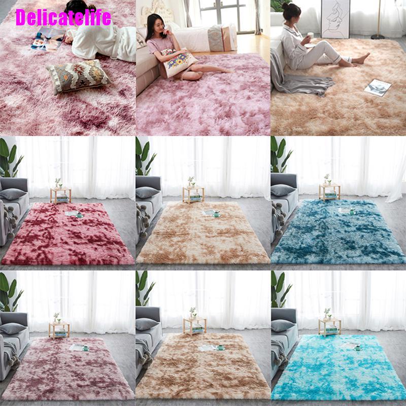 Thảm lông trải sàn nhuộm màu thời trang