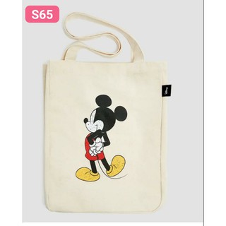 Túi tote vải bố cá tính phong cách hàn quốc in hình chuột mickey s65