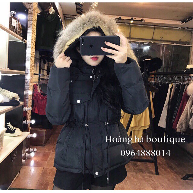 ÁO kaki parka NỮ HÀNG CAO CẤP DÂY RÚT EO