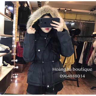 Áo kaki parka nữ hàng cao cấp dây rút eo