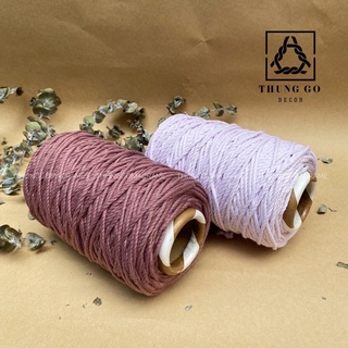 Dây thừng macrame màu TÍM NHẠT 3mm