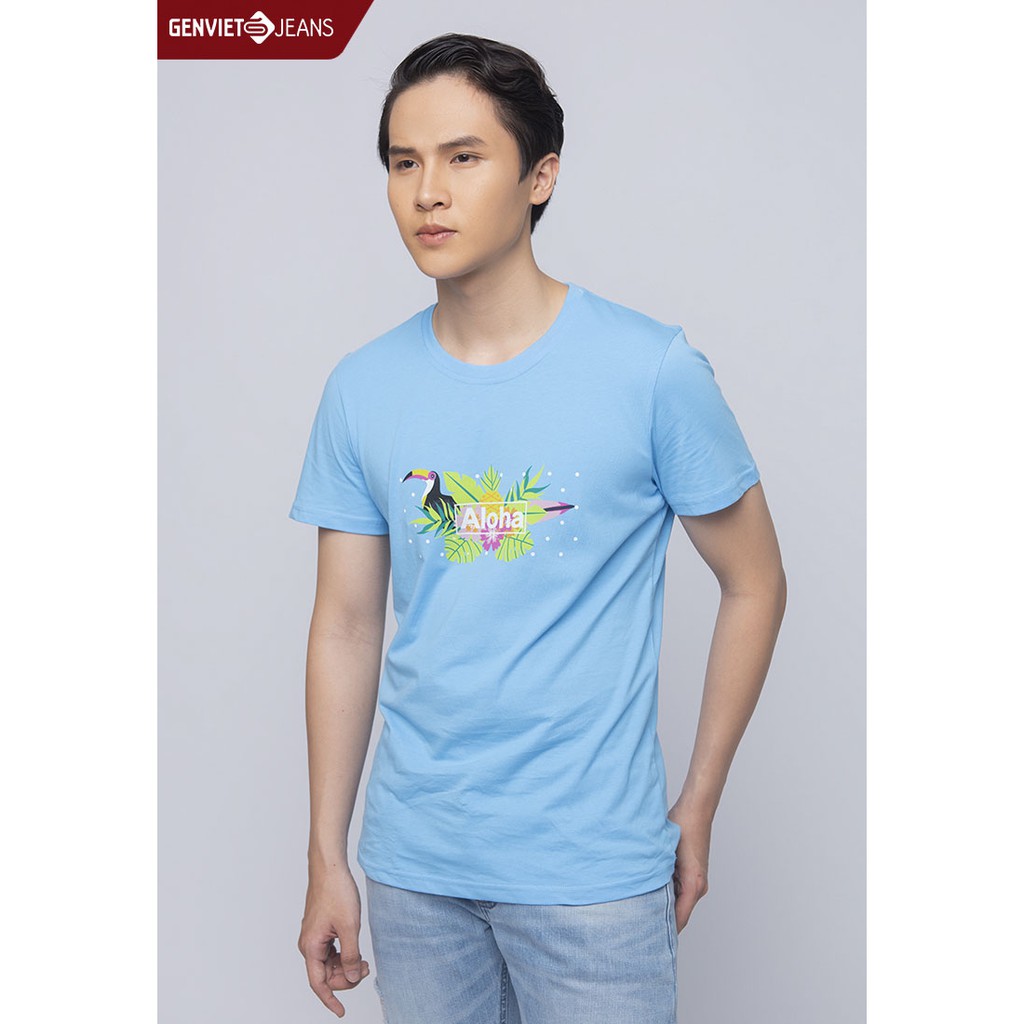 Áo Thun Cộc Tay Nam T4321T1182 GENVIET