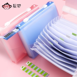 Túi Đựng Tài Liệu Khổ A4 Nhiều Ngăn Bằng Nhựa Tiện Dụng
