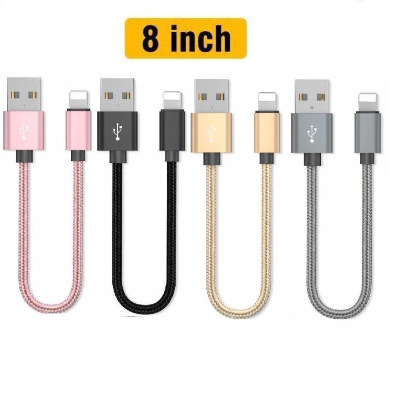 Dây Cáp Sạc Cổng USB Dạng Ngắn Tiện Dụng Cho Iphone Xs 8 7 6 Plus 5