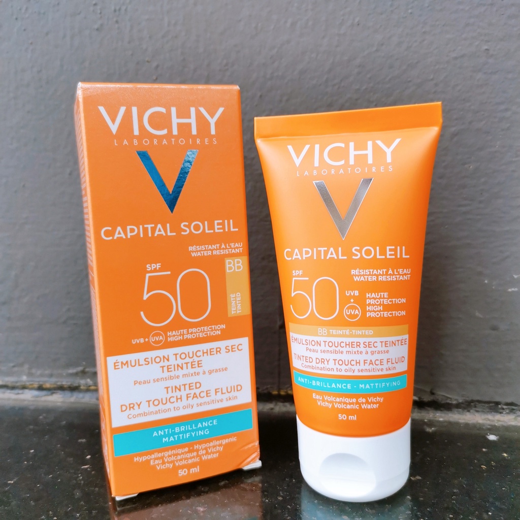Vichy Capital Soleil BB Emulsion SPF50 - Kem Chống Nắng Che Khuyết Điểm 50ml
