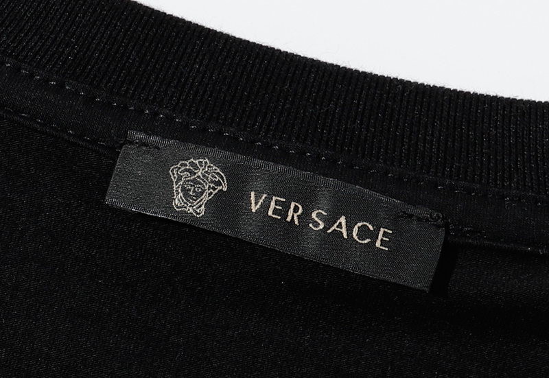 Áo Thun Tay Ngắn Cổ Tròn Chất Liệu Cotton Cao Cấp Hiệu Versace