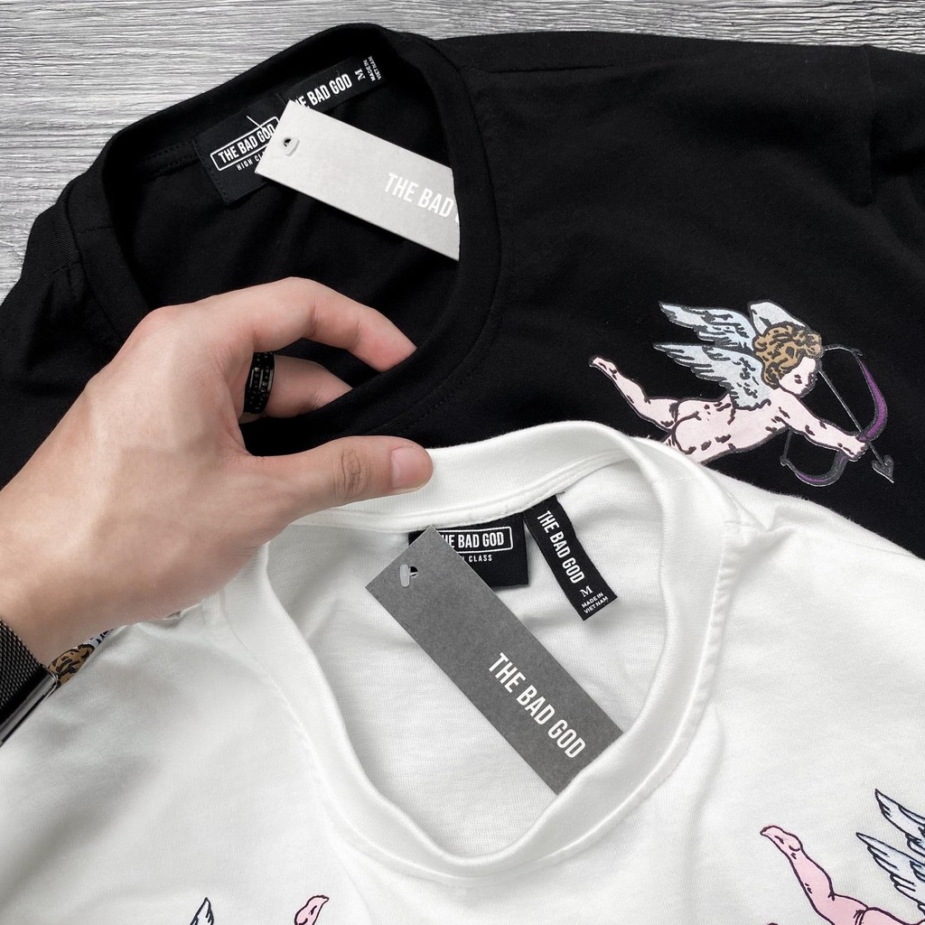 Áo thun tay lỡ Thiên Thần Hồng cao cấp , áo phông T shirt nam nữ unisex , MSW Town | BigBuy360 - bigbuy360.vn