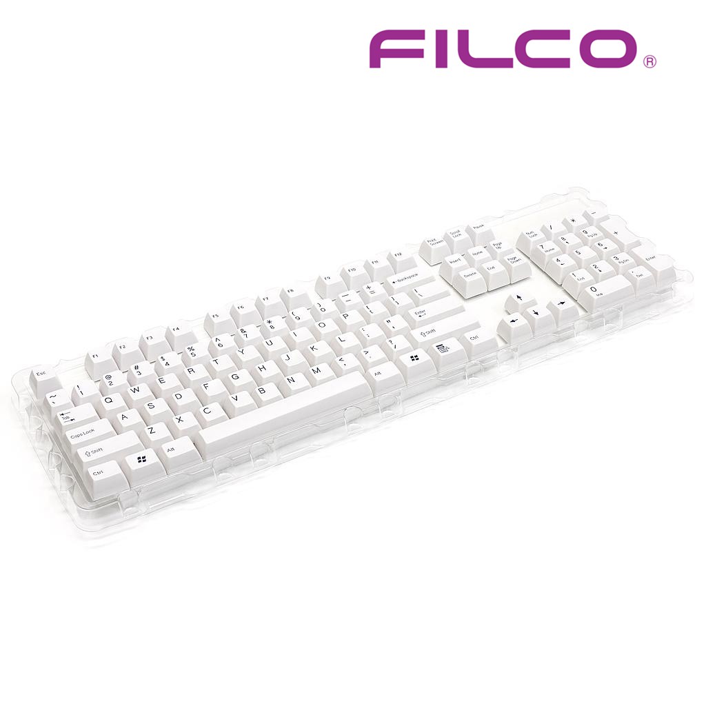 Keycap bàn phím cơ Filco High profile Doubleshot kích thước Fullsize- Một màu - Hàng Mỹ