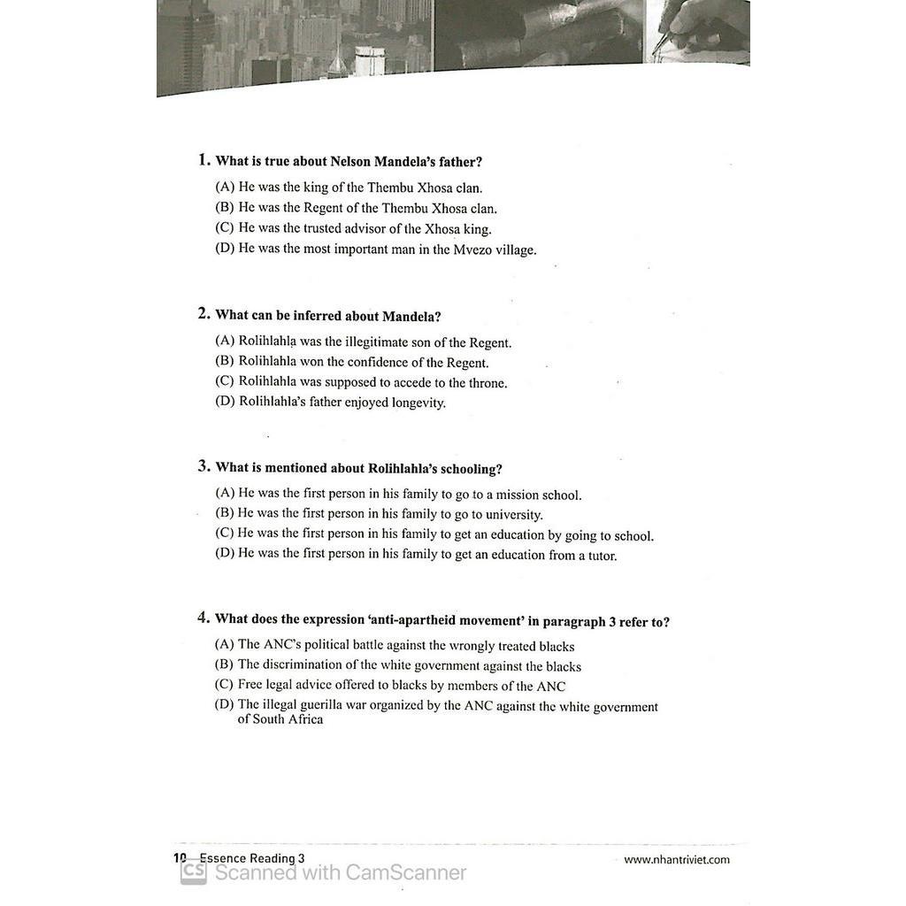 Sách Longman Essence Reading 3