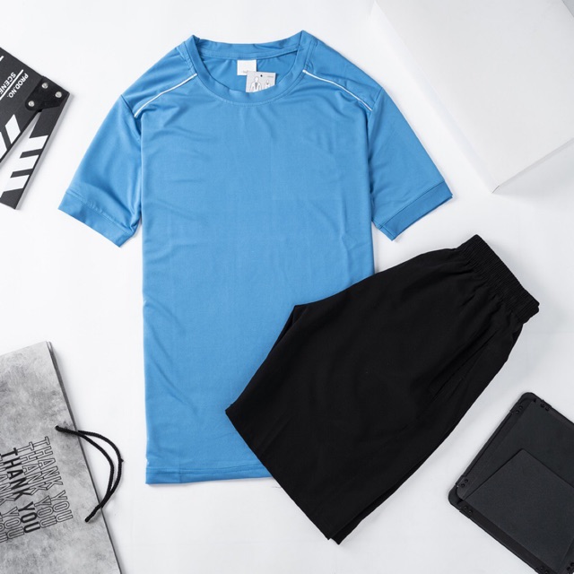 Bộ thể thao nam, chất liệu vải thun lạnh co giãn 4 chiều