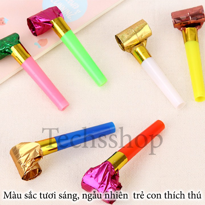 Kèn thổi mừng sinh nhật - phụ kiện trang trí - happy birthday - combo 3 cái