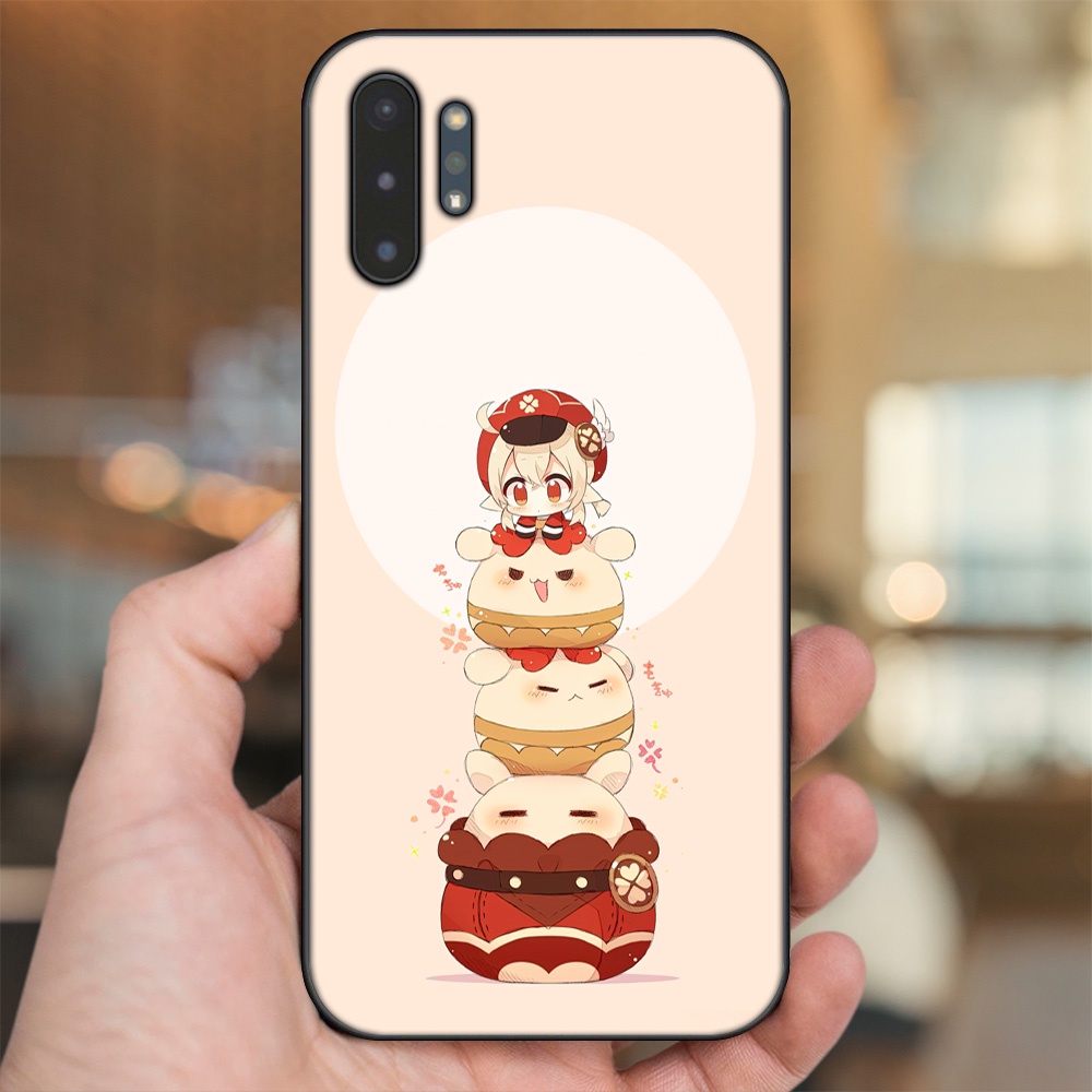 Ốp lưng Samsung Note 10 Plus viền đen in hình Klee Genshin Impact