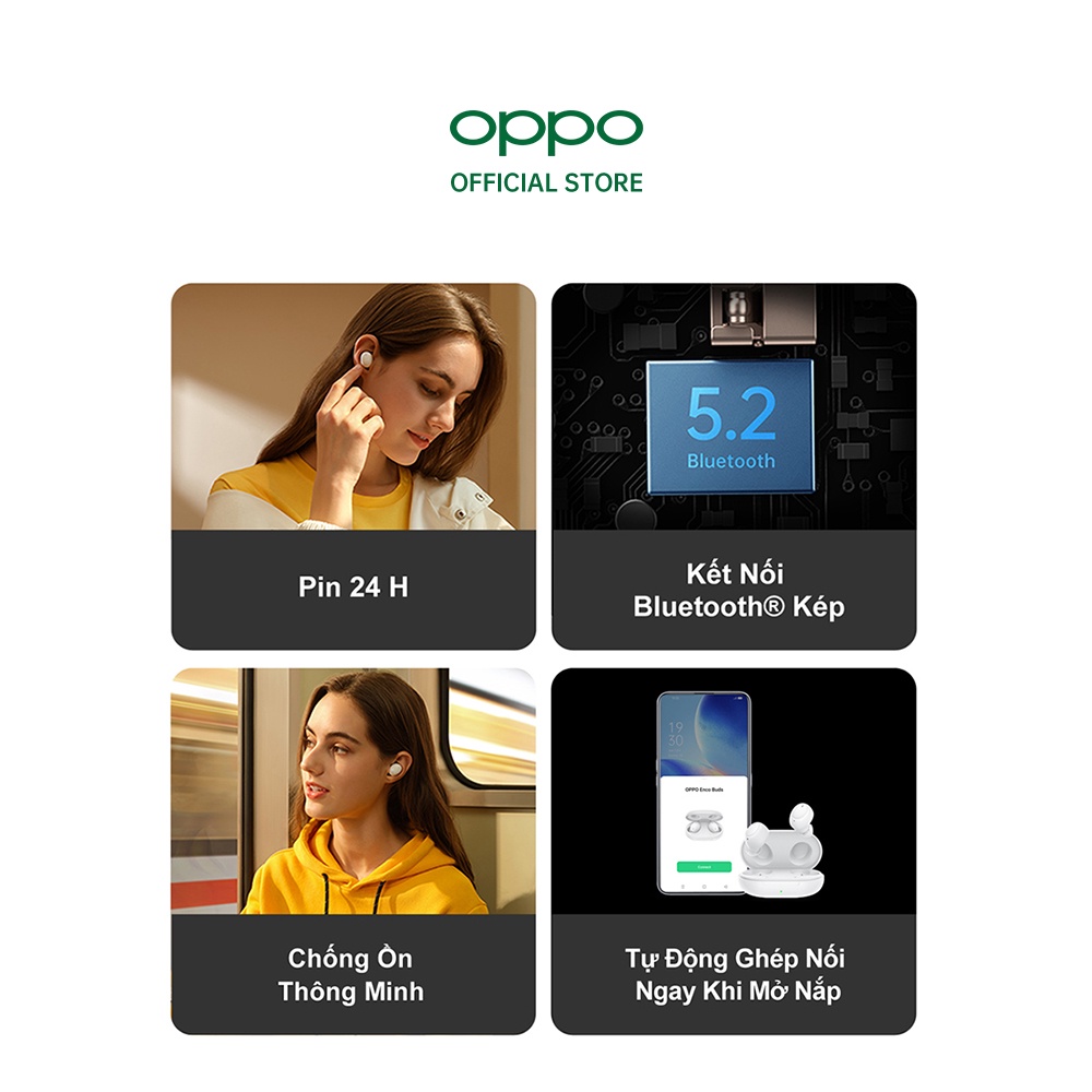 Combo Sản Phẩm OPPO (OPPO Band + OPPO Enco Buds) - Hàng Chính Hãng