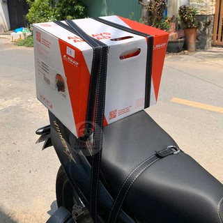 Dây ràng D-Ring buộc đồ đi phượt trên xe máy