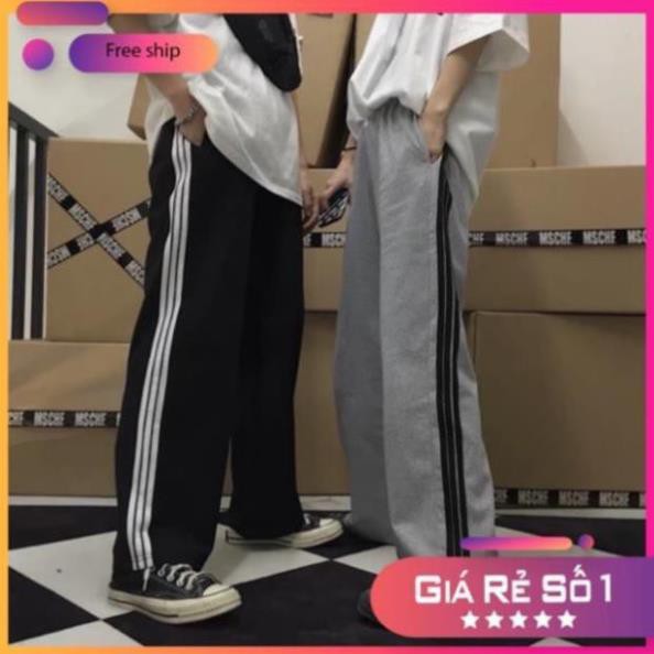 Quần cullotes 3 sọc ống rộng Unisex siêu hot