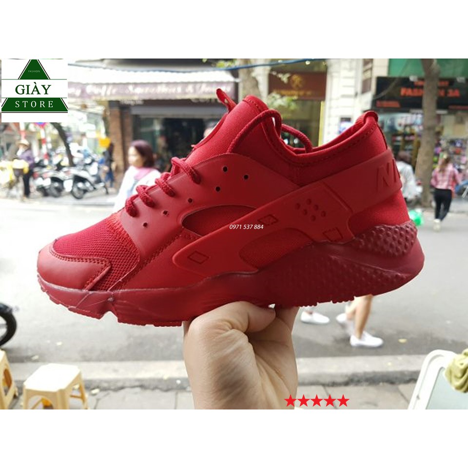 FULLBOX | Giày Sneaker Nam Nữ Huarache Đỏ Tươi full