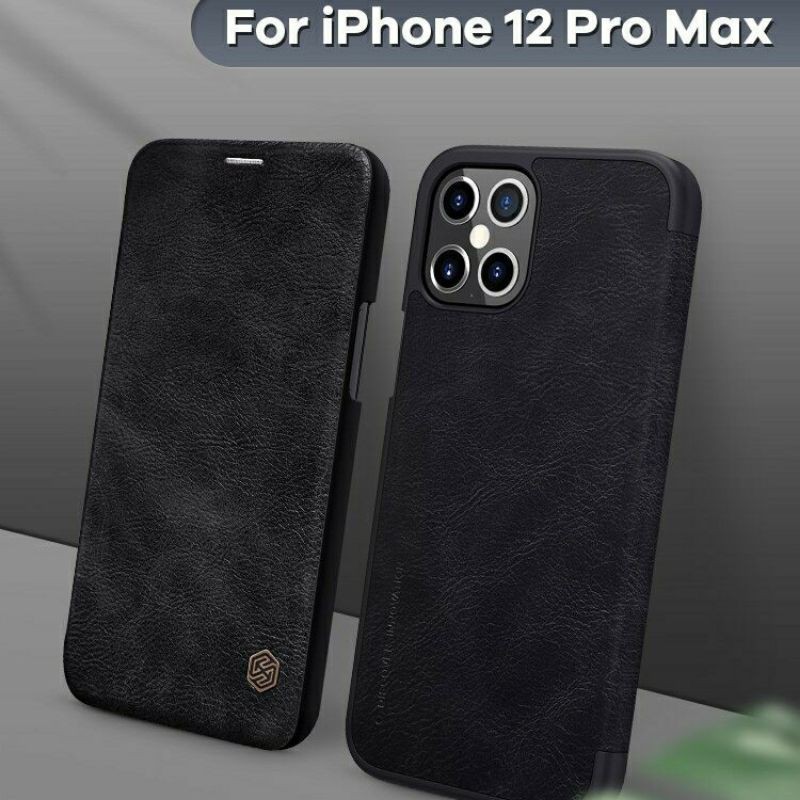 Bao da iPhone 12 / 12 Pro Max / 12 pro / 12 mini Nillkin Qin Leather sang trọng