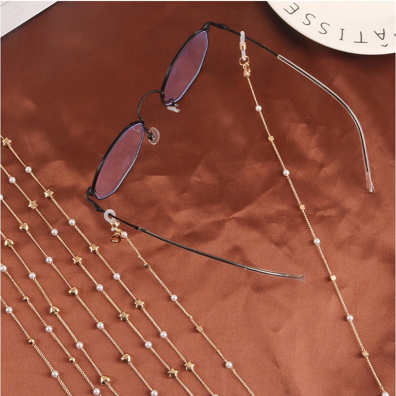 [HOT TREND]Dây đeo khẩu trang chuỗi ngọc sang chảnh chống thất lạc nhiều kiểu xinh xắn KT5