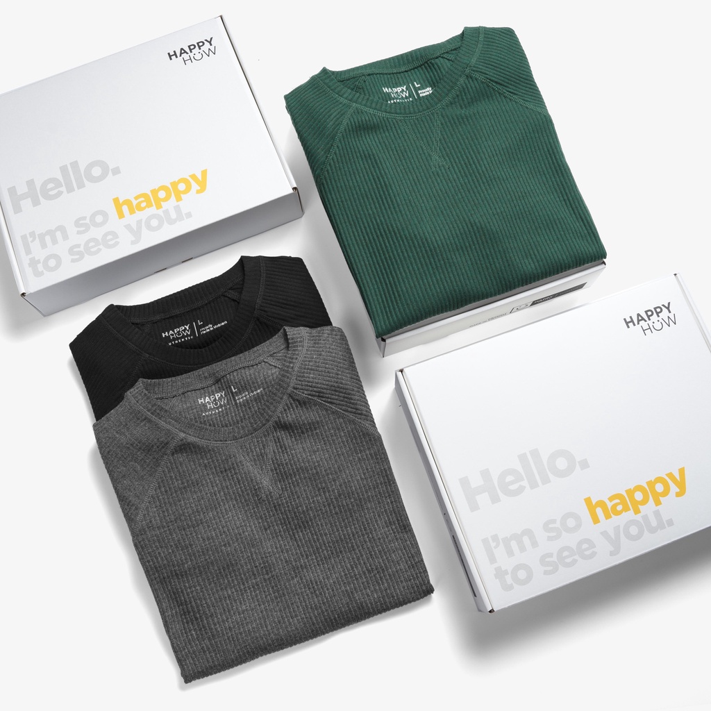 Áo thun nam ngắn tay URI vải cotton sọc gân co dãn , thoáng mát, dày dặn - HAPPYHOW | BigBuy360 - bigbuy360.vn